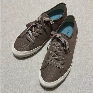 SeaVees Monterey Sneaker-Sz 9-Brown-Velvet Ribbon Style Laces-EUC